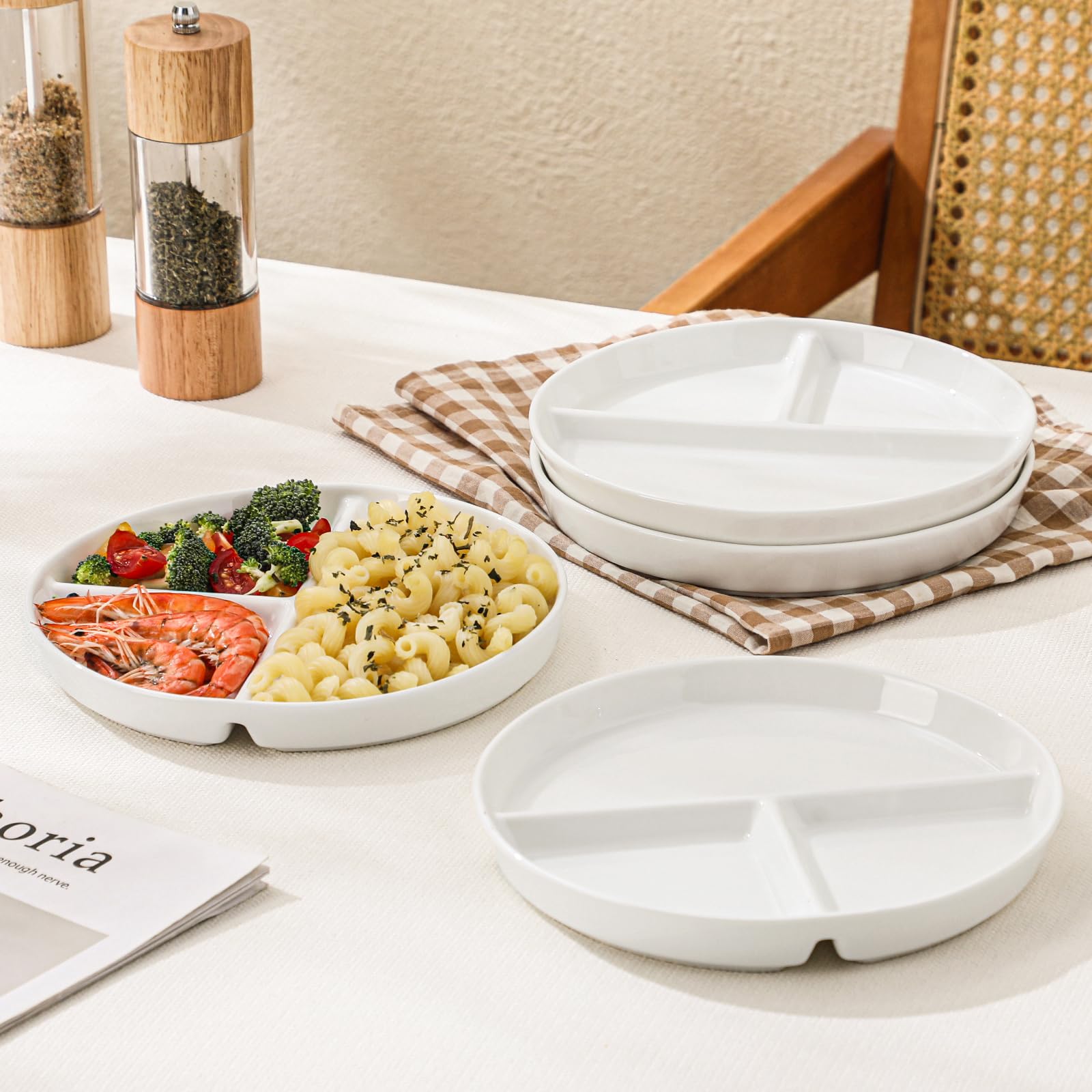 Plato cikiciki multifuncional para dieta y comidas diarias.