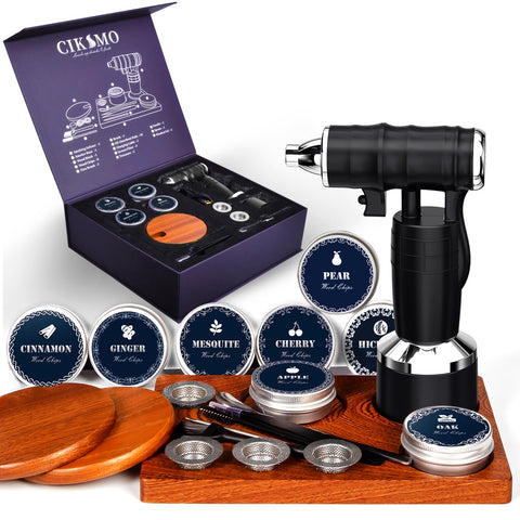 CIKSMO kit fumador electrico de cocteles infunde humo suave en bebidas