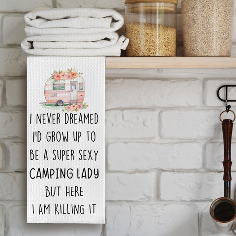 Cilrii toallas camping con diseño clásico, combinan con cualquier decoración.