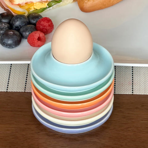 Cinf base estable para desayuno con soportes de huevo macarón