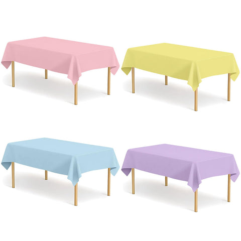 Mantel pastel azul de CINSOEN para protección contra derrames en fiestas