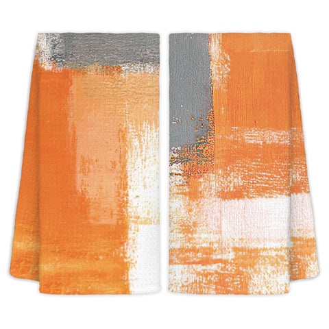 Toallas CIOJUNE naranja gris colgante para almacenamiento práctico.