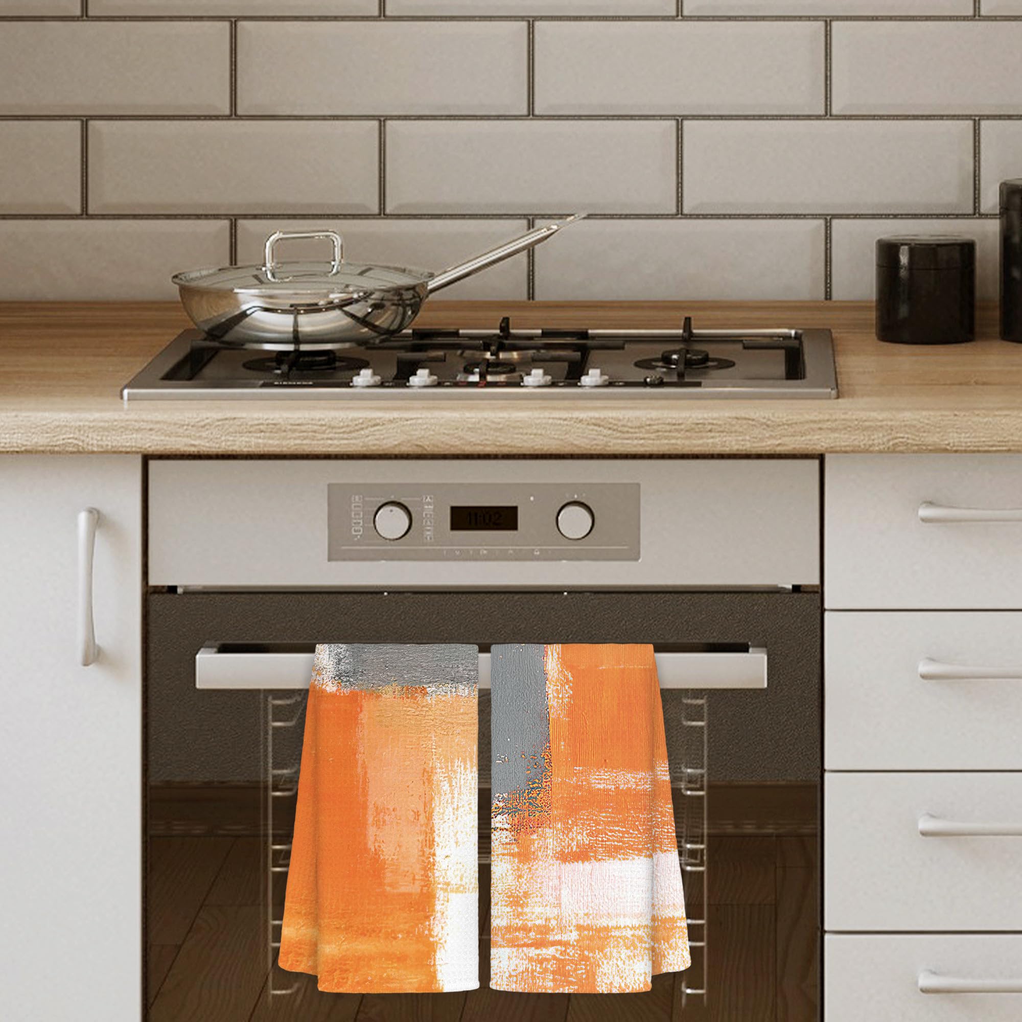 Toallas CIOJUNE con diseño único para decorar cocinas modernas.