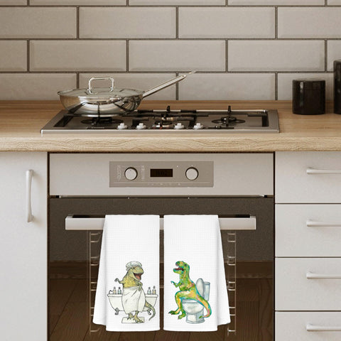 Diseño de dinosaurio en las toallas CIOJUNE, absorbentes y divertidas para niños.