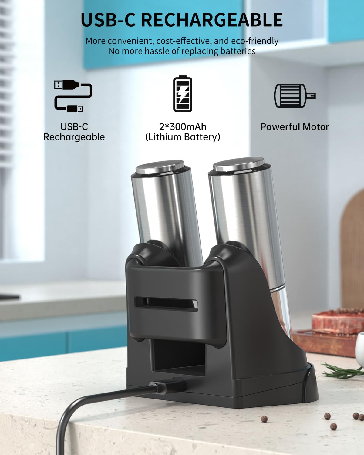 Base de carga USB-C Circle Joy lista para la cocina diaria.