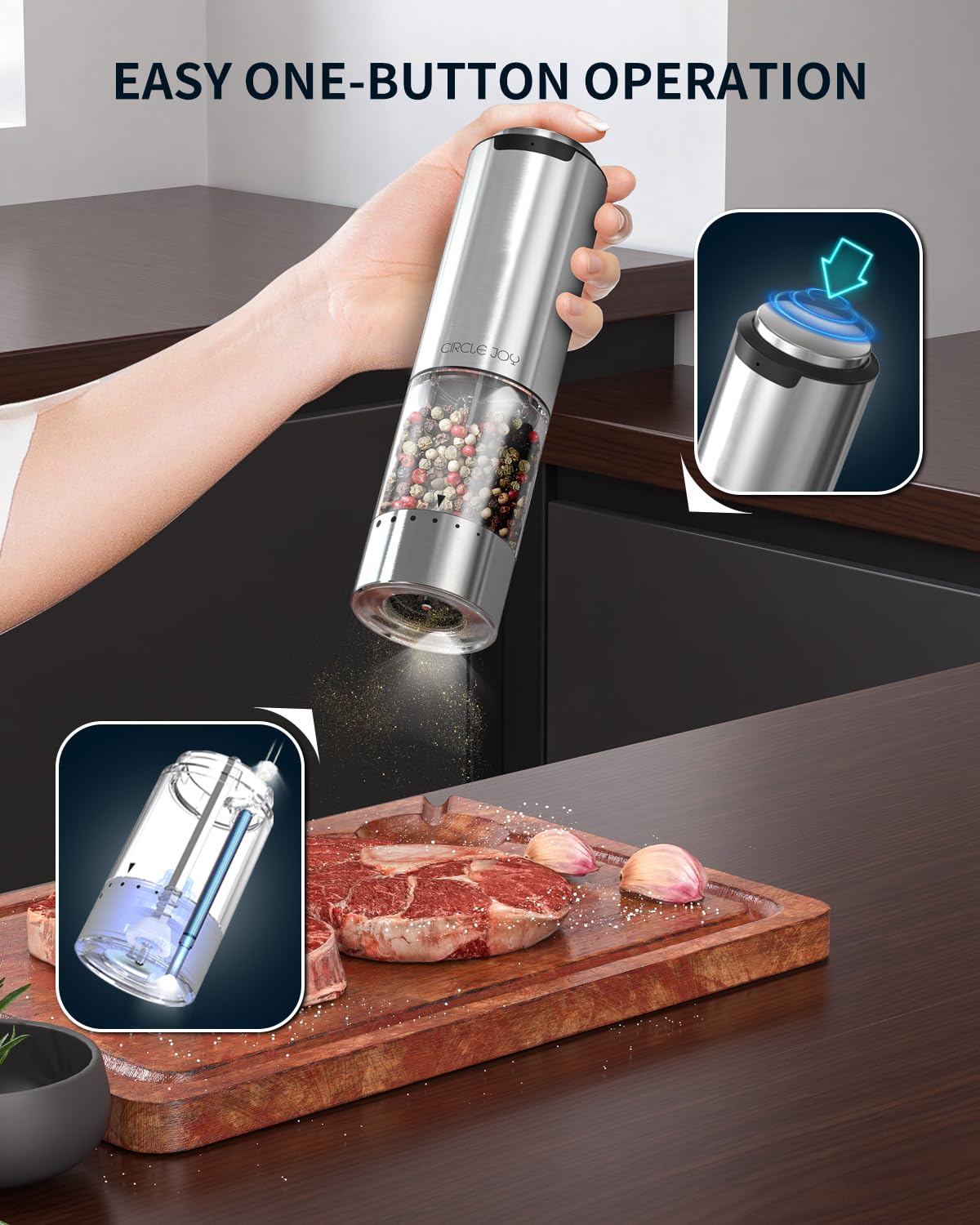 Capacidad de 95 ml de Circle Joy para sesiones de cocina.