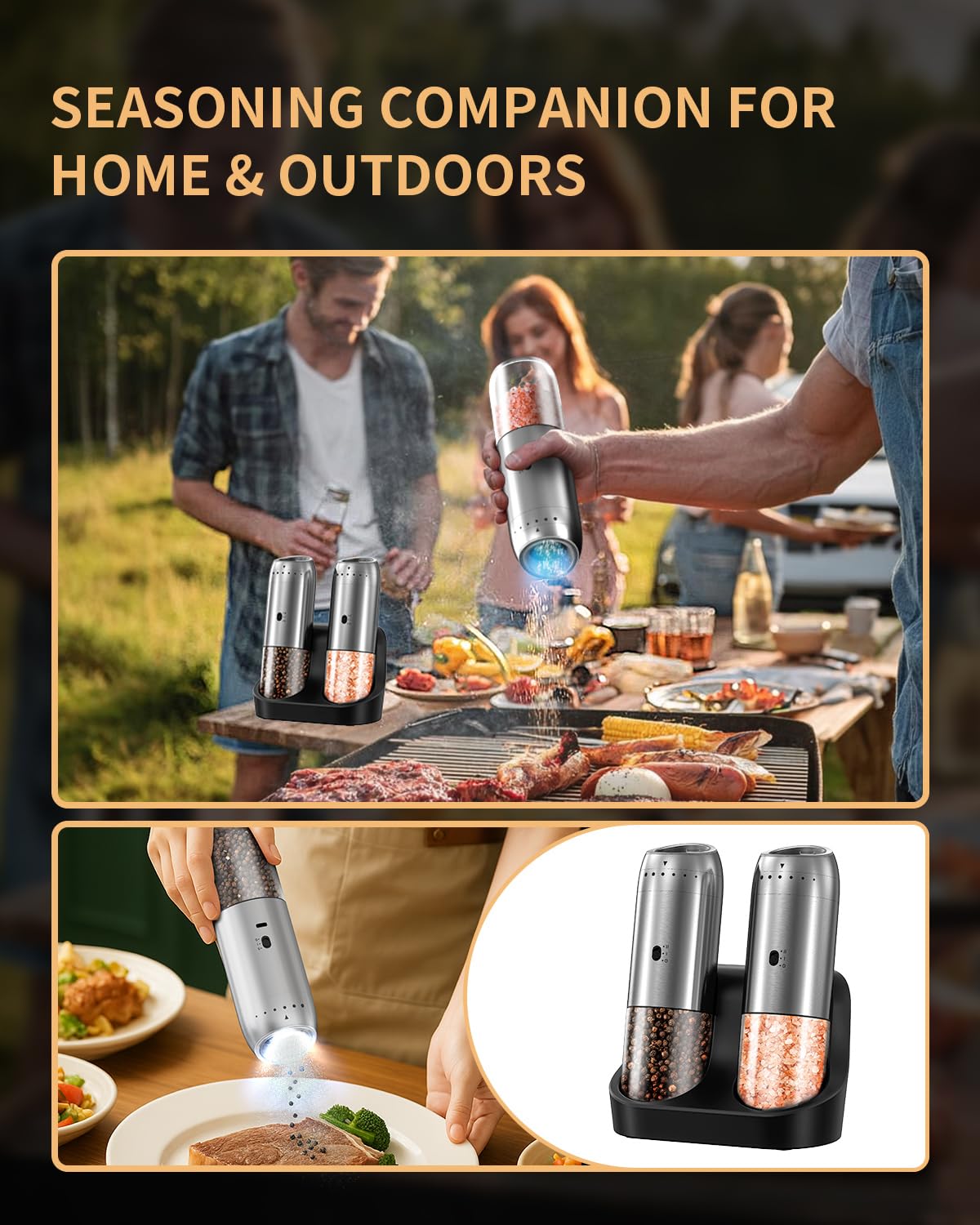 Circle Joy diseño portátil, ideal para cocina, mesa y actividades al aire libre.