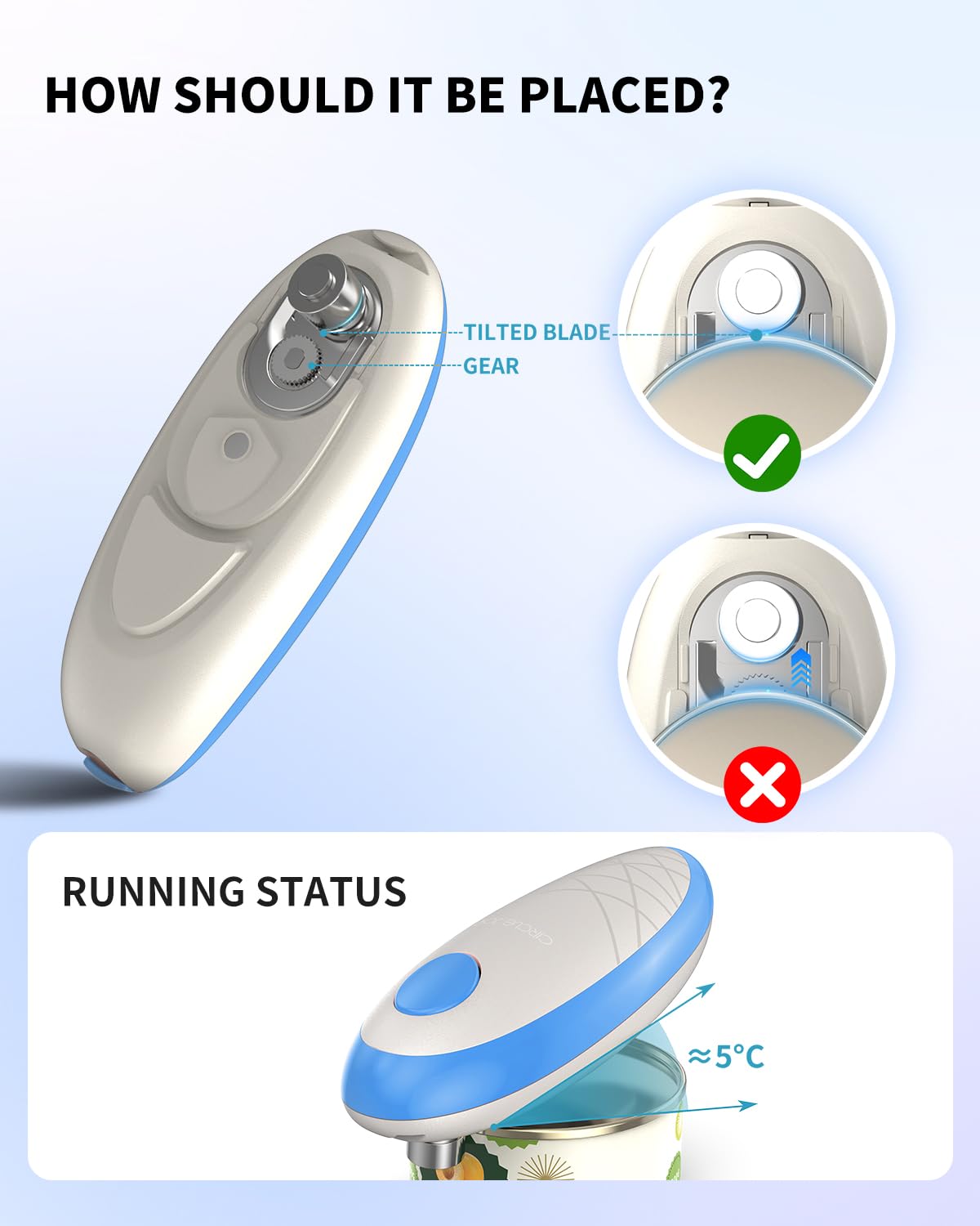 Circle Joy manija ergonómica facilita uso diario.