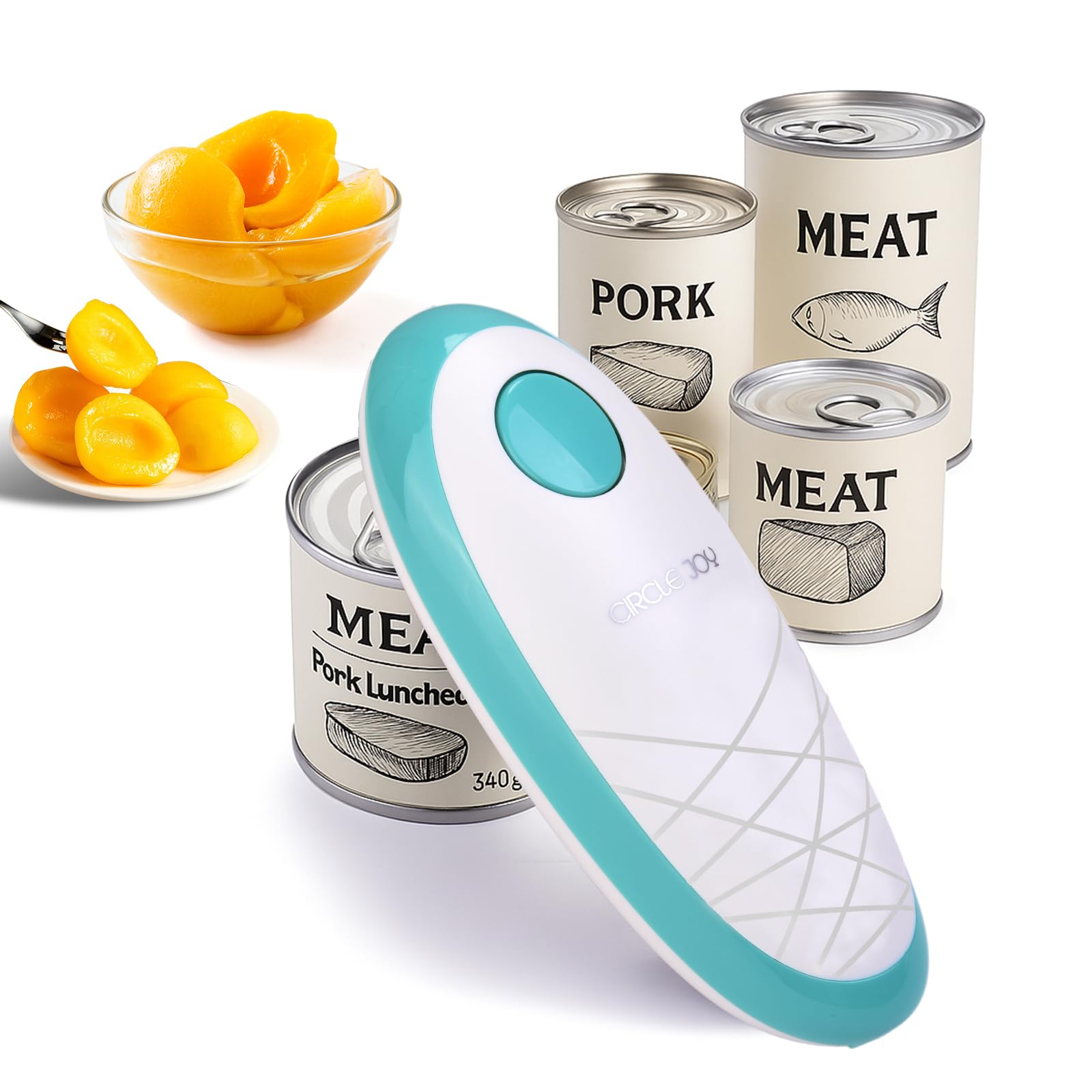 CIRCLE JOY abre latas con una acción; uso rápido en la cocina
