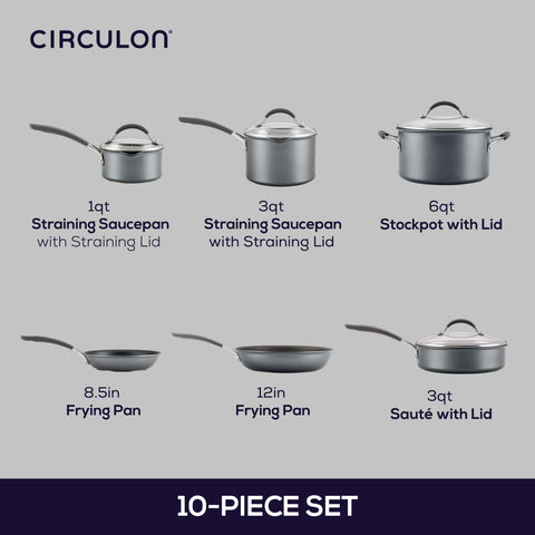 Circulon A1: base de acero inoxidable apta para inducción y calor uniforme.