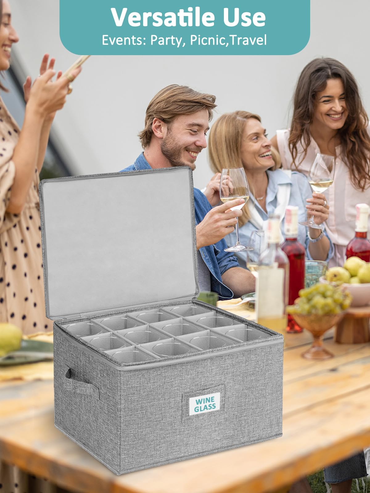 Cirhy caja copas apilable antipolvo: maximiza espacio y mantiene piezas limpias.