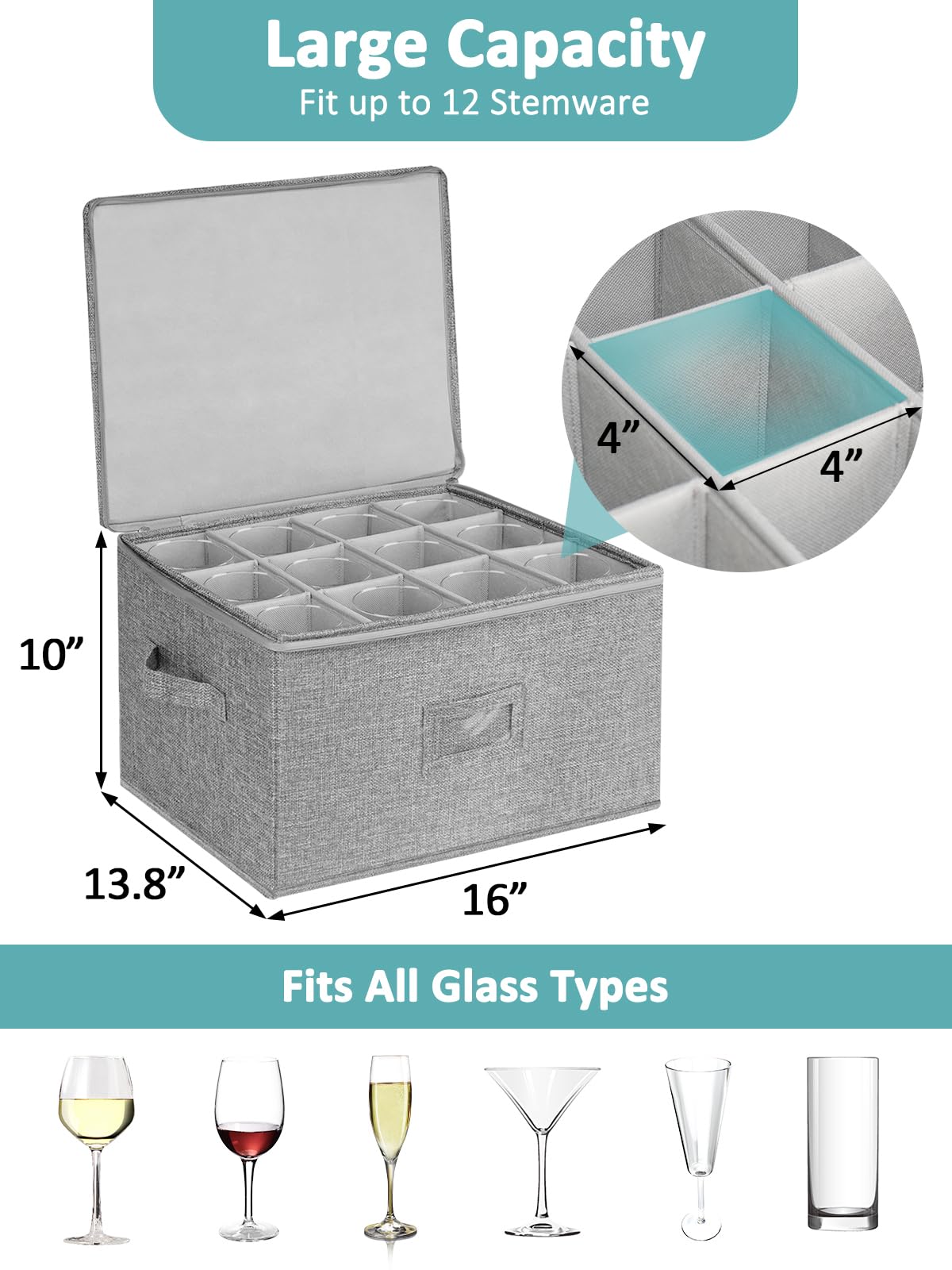 Cirhy caja copas uso versátil cocina: sirve para jarros, velas o jarrones.