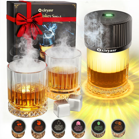 CIRYASR kit humo whisky, aroma intenso para notas sofisticadas en casa