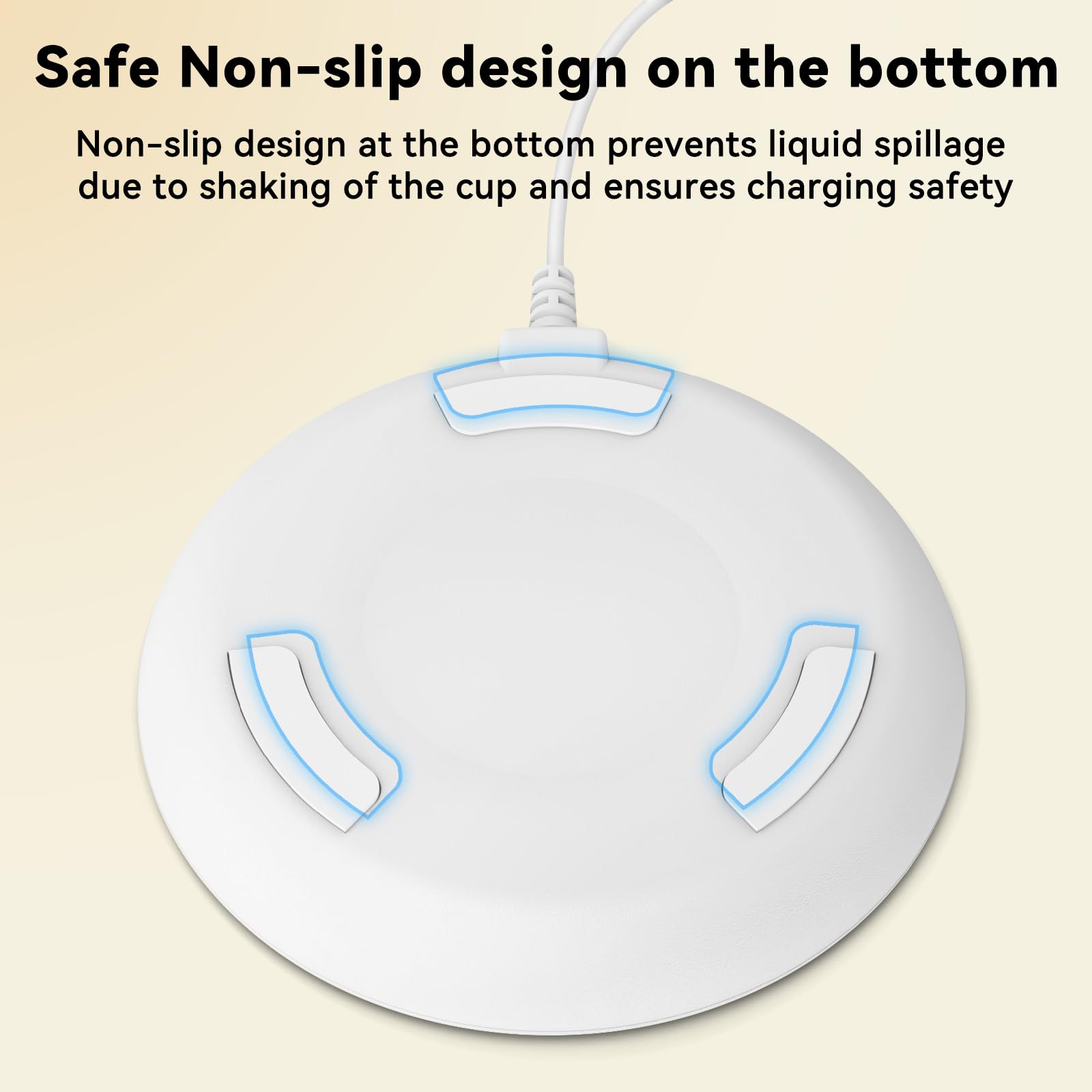 Paquete Cisain incluye coaster y cable de alimentación para tazas inteligentes.