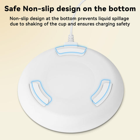Paquete Cisain incluye coaster y cable de alimentación para tazas inteligentes.
