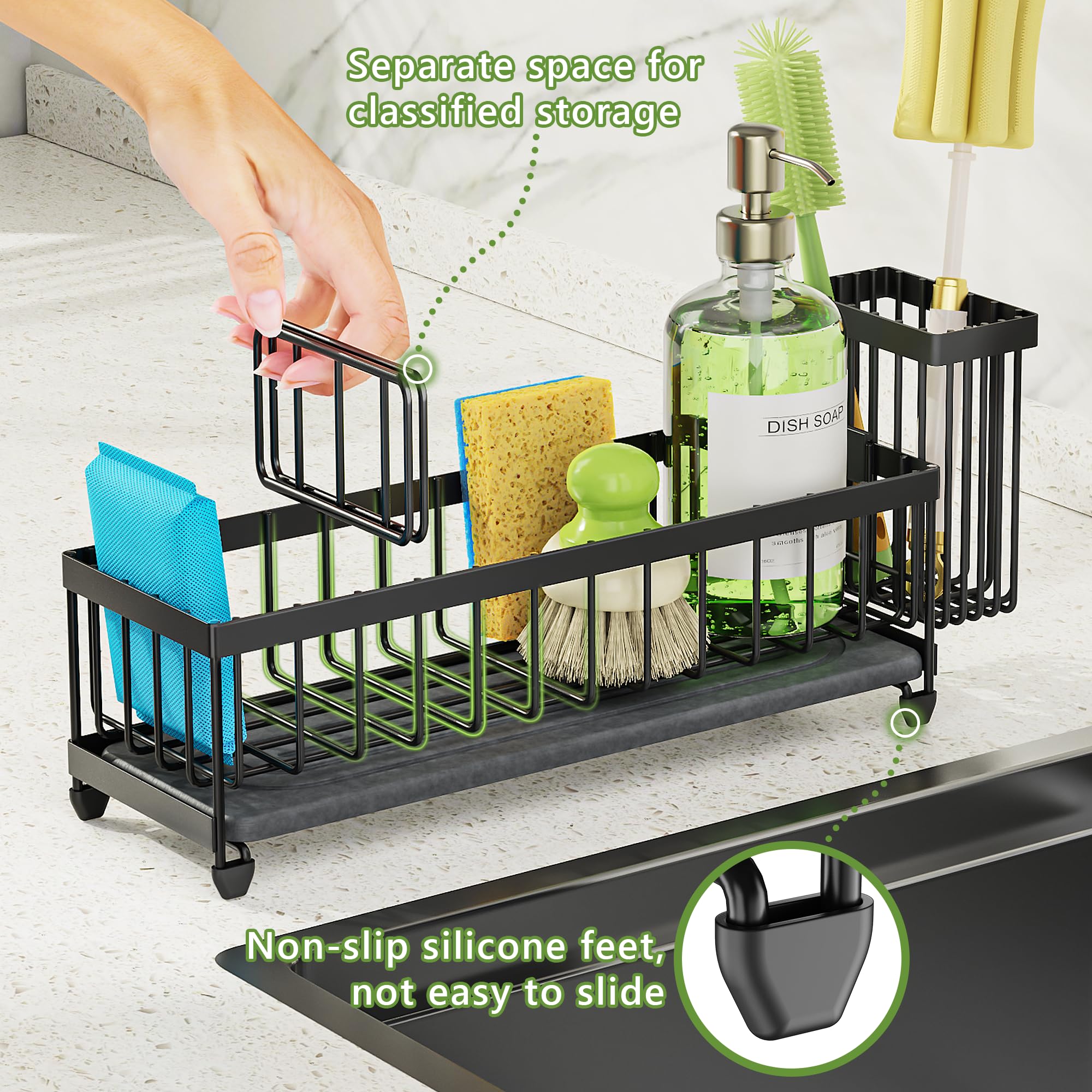 Cisily acabado negro moderno combina con cualquier cocina