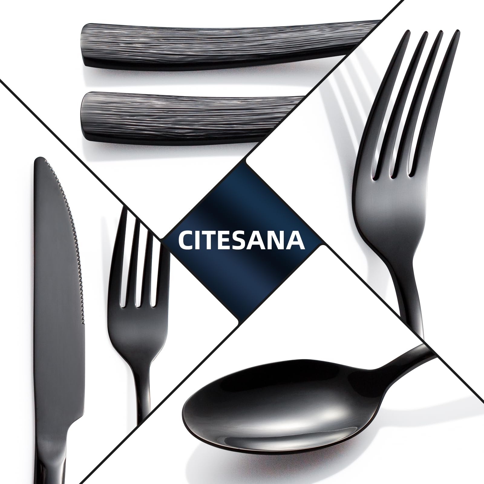 CITESANA cubiertos acabado espejo realzan brillo y facilitan limpieza diaria