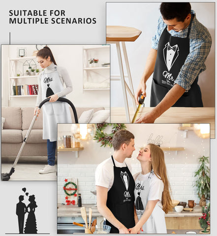 Conjunto de delantales CITTA, mejora la experiencia culinaria en pareja.