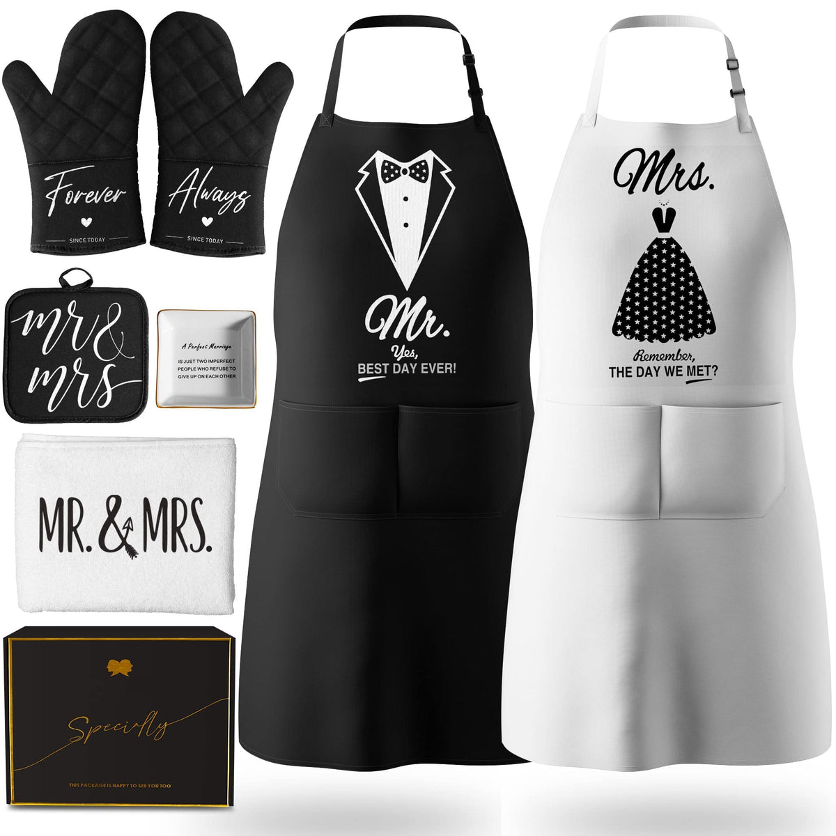 Delantales CITTA para parejas, ideales para cocinar juntos.