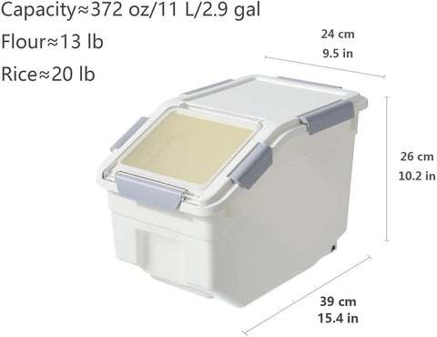 CITY BABY capacidades 13, 20, 30 y 50 libras para harina o arroz