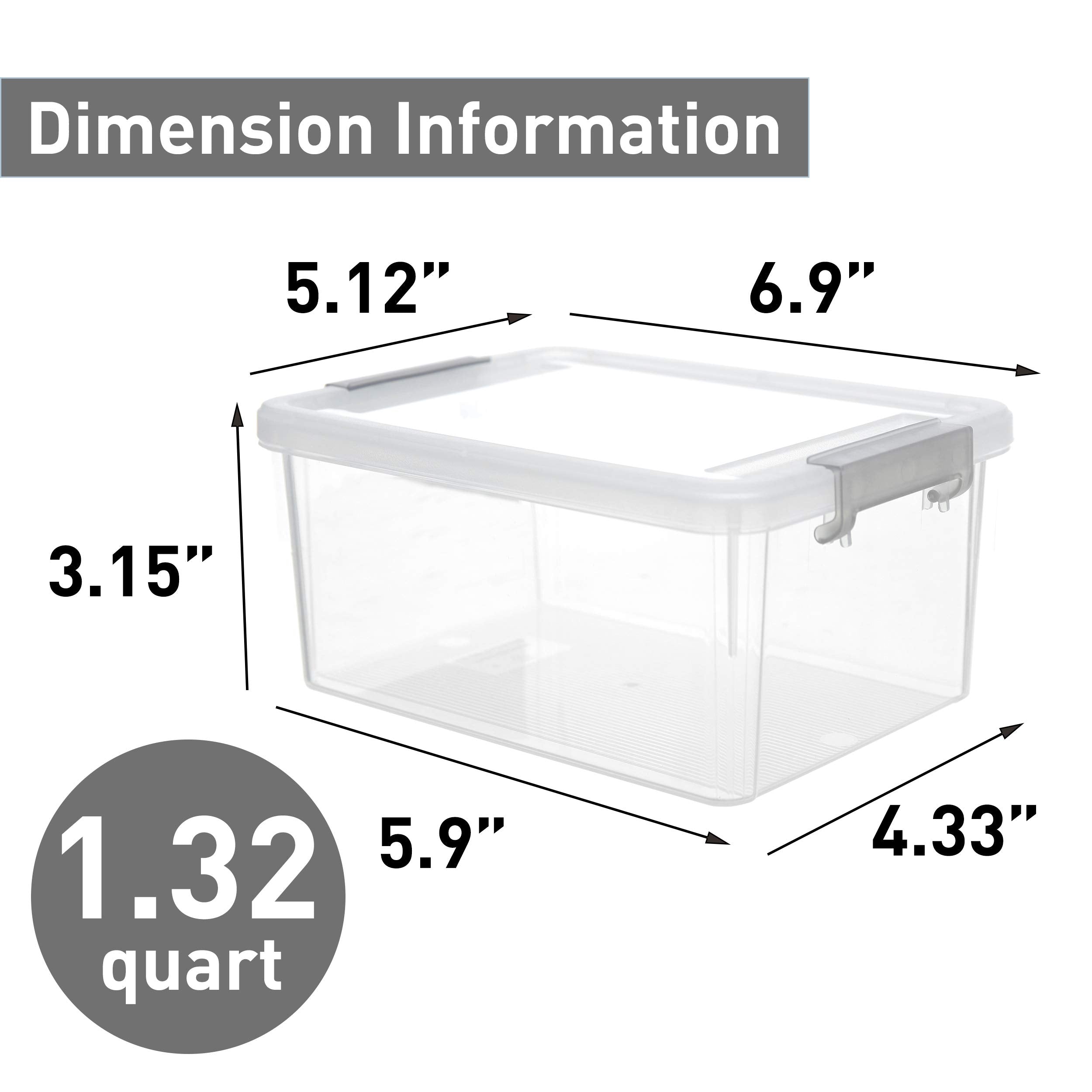 Citylife botes de almacenamiento 6-pack con tapas transparentes para mantener orden y seco.