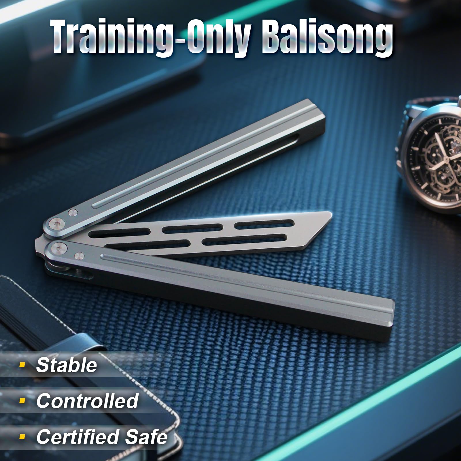 Dimensiones de 9.6 pulgadas proporcionan equilibrio y control precisos.