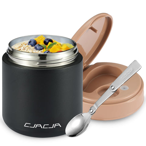 CJACJA termo para niños con capacidad de 15,2 oz, ideal para merienda caliente