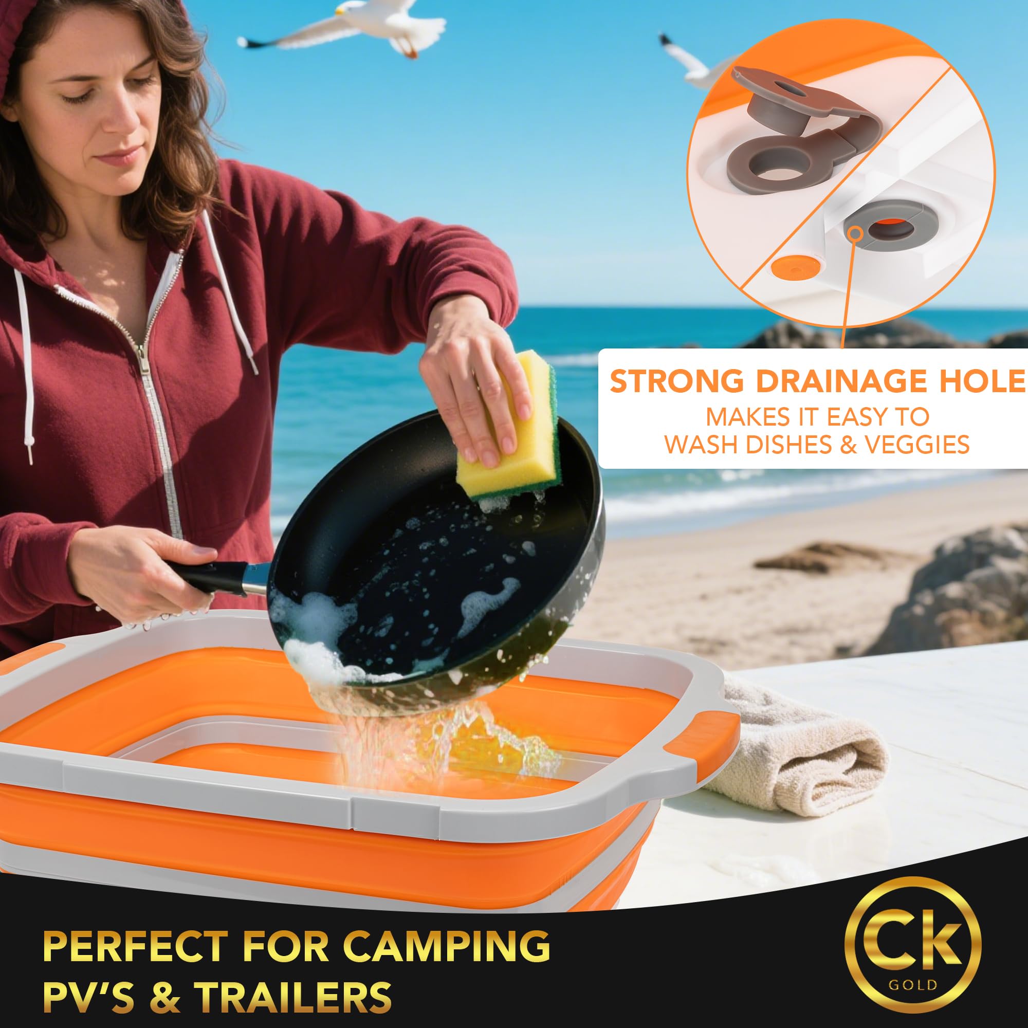 Uso ideal para acampada y barbacoa al aire libre CK GOLD