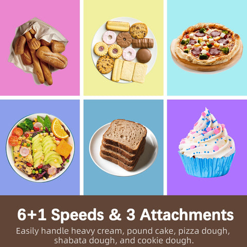 Batidora CKEMU SM-1550 Caramel con control de 6 velocidades para resultados consistentes.