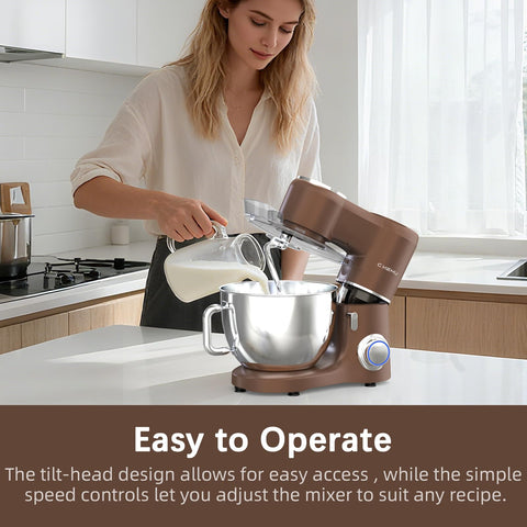 Diseño robusto de CKEMU SM-1550 Caramel que aporta estabilidad durante mezclas pesadas.