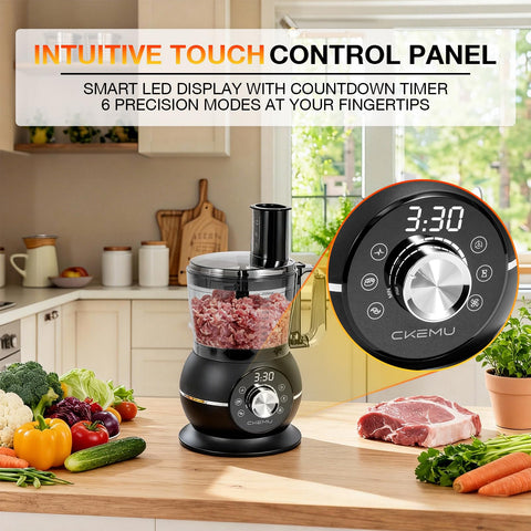 CKemu modos preconfigurados 6 facilitan tareas como picar carne o triturar hielo.