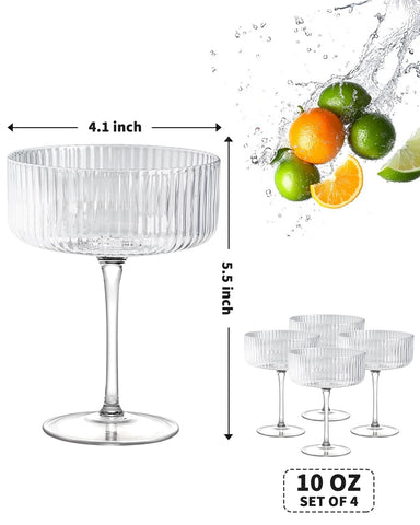 Copa CL FUN Manhattan 10 onzas para uso en casa con estilo.