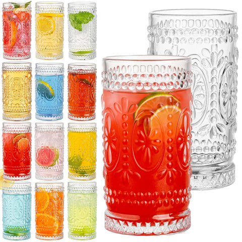 Vaso alto Claplante Vintage, conjunto de 12 piezas para cócteles y bebidas refrescantes