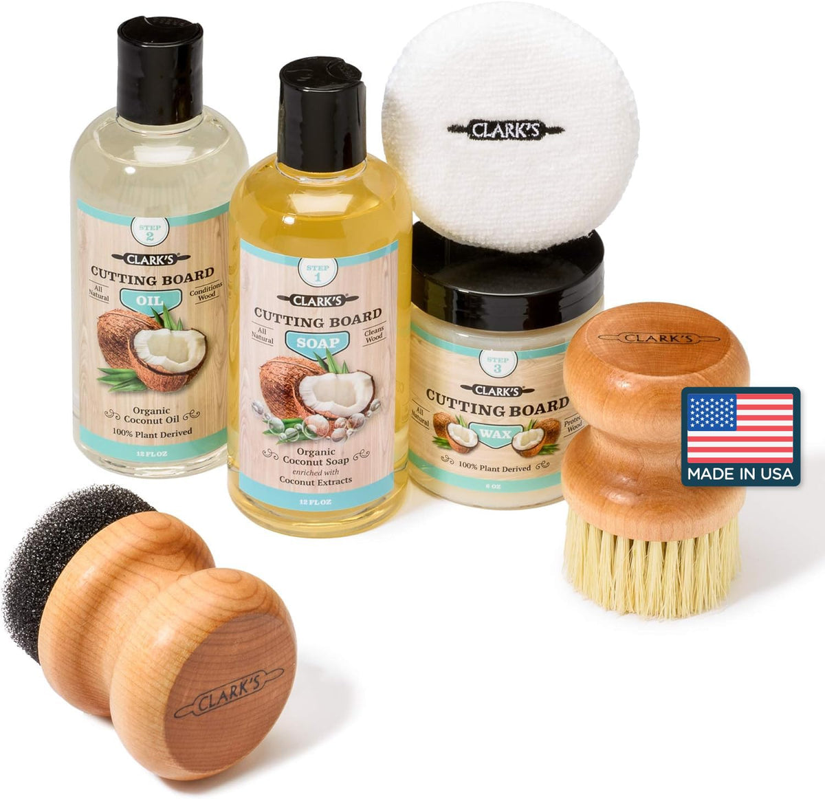CLARK'S aceite para tabla de cortar de 12 oz protege y realza la madera