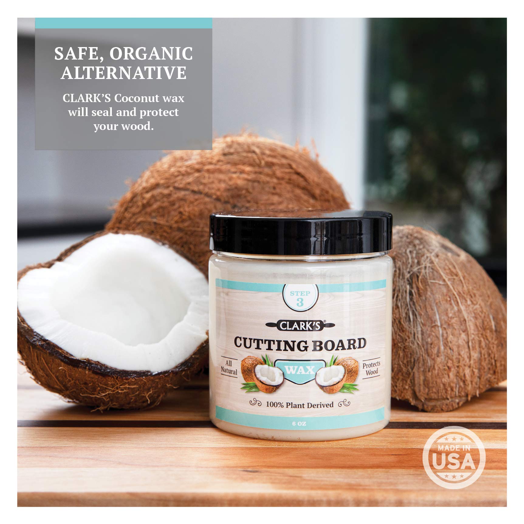 CLARK'S jabón de coco castile para limpieza suave y segura.