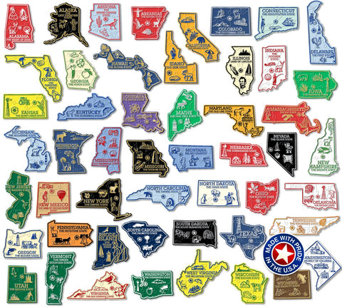 Classic Magnets: imán estatal original con 51 piezas para colección
