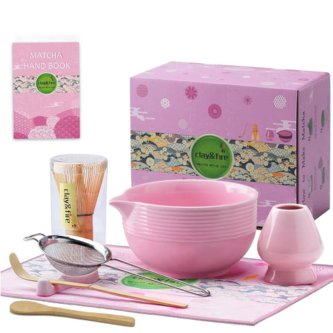 Clay&Fire tazón de matcha cerámico para una preparación suave y elegante.