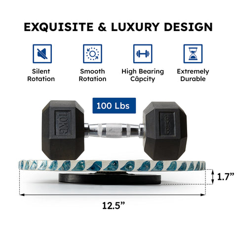 CLAYNIX giratorio con base de madera soporta 99 libras.