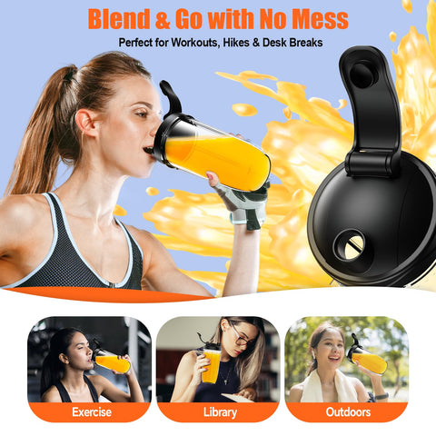 Licuadora CLCWUJ, vaso de 23 oz para porciones para compartir.