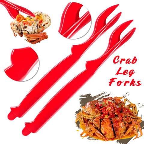 CLEABANKE tenedores-patas cangrejo para extraer carne con control.