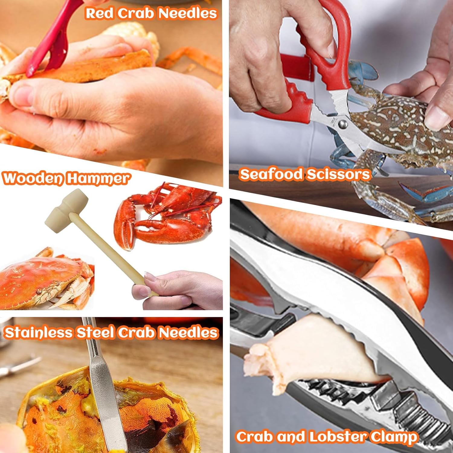 CLEABANKE tijeras mariscos para cortes limpios y seguros.