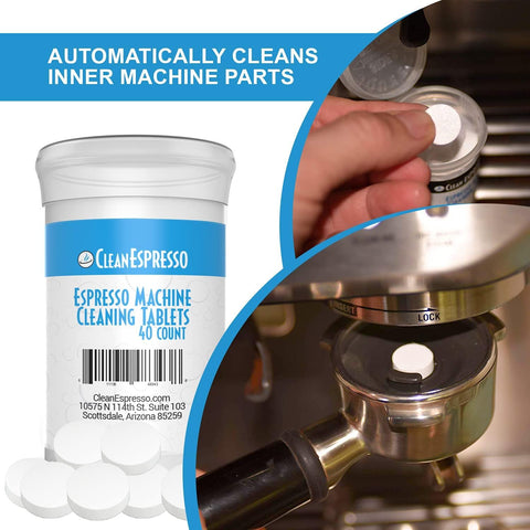 CleanEspresso empaque con instrucciones para uso sencillo y rápido