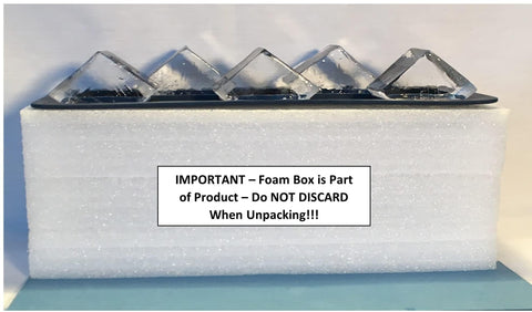 clearlyfrozen caja aislante para hielo protege los cubos y mantiene claridad.