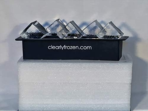 clearlyfrozen molde de silicona para hielo facilita desmoldeo sin esfuerzo.