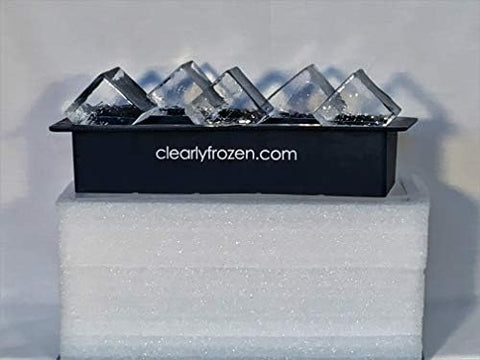 clearlyfrozen molde de silicona para hielo facilita desmoldeo sin esfuerzo.