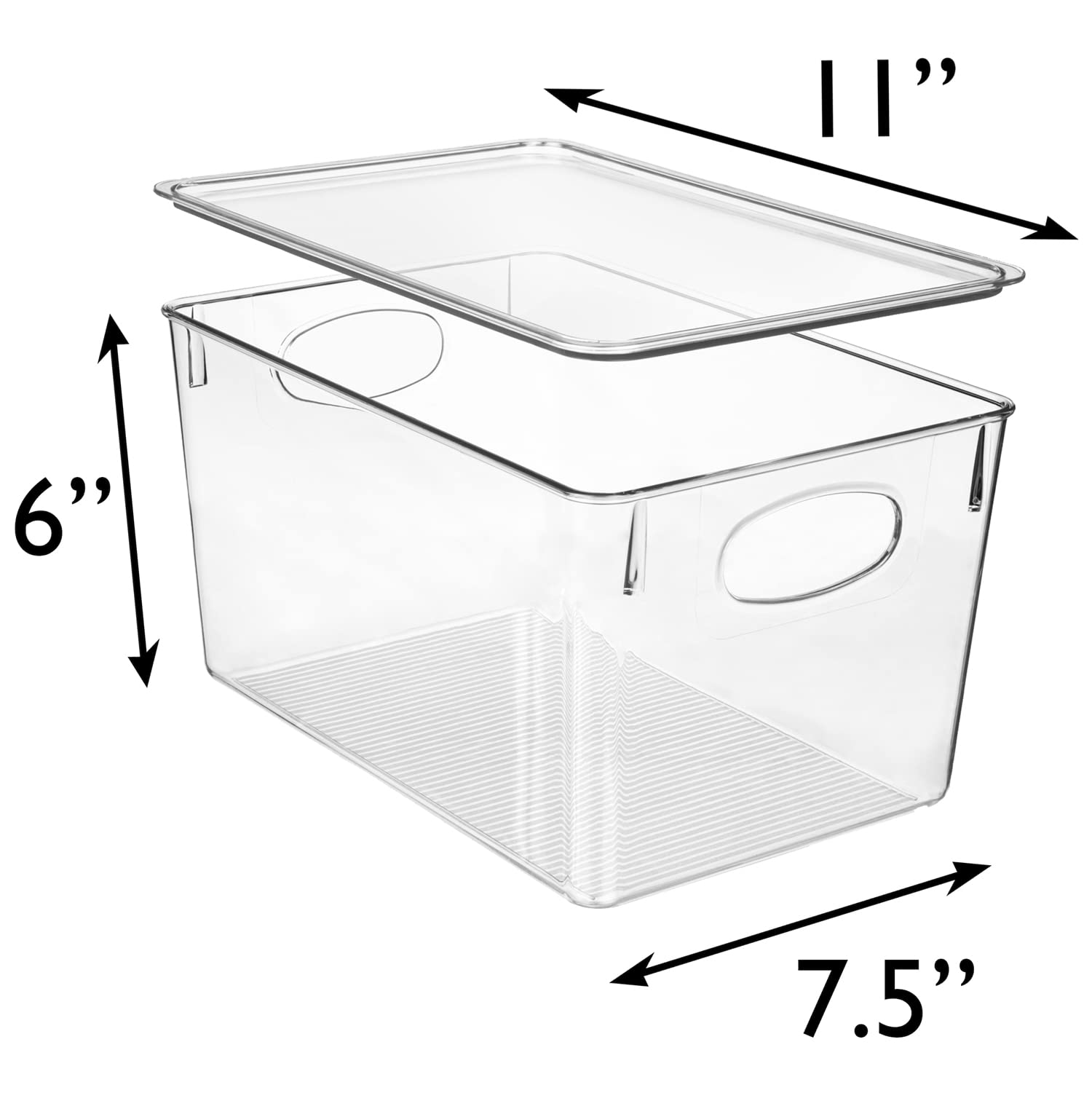 ClearSpace bandejas con dimensiones 11 x 7,5 x 6 pulgadas para organización
