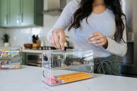 Construcción duradera CLEARSPACE libre de BPA para almacenamiento seguro de alimentos.