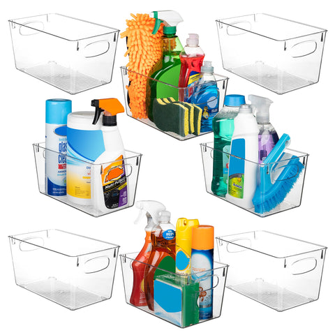 ClearSpace contenedores claros apilables para cocina permiten ordenar alimentos de forma rápida.