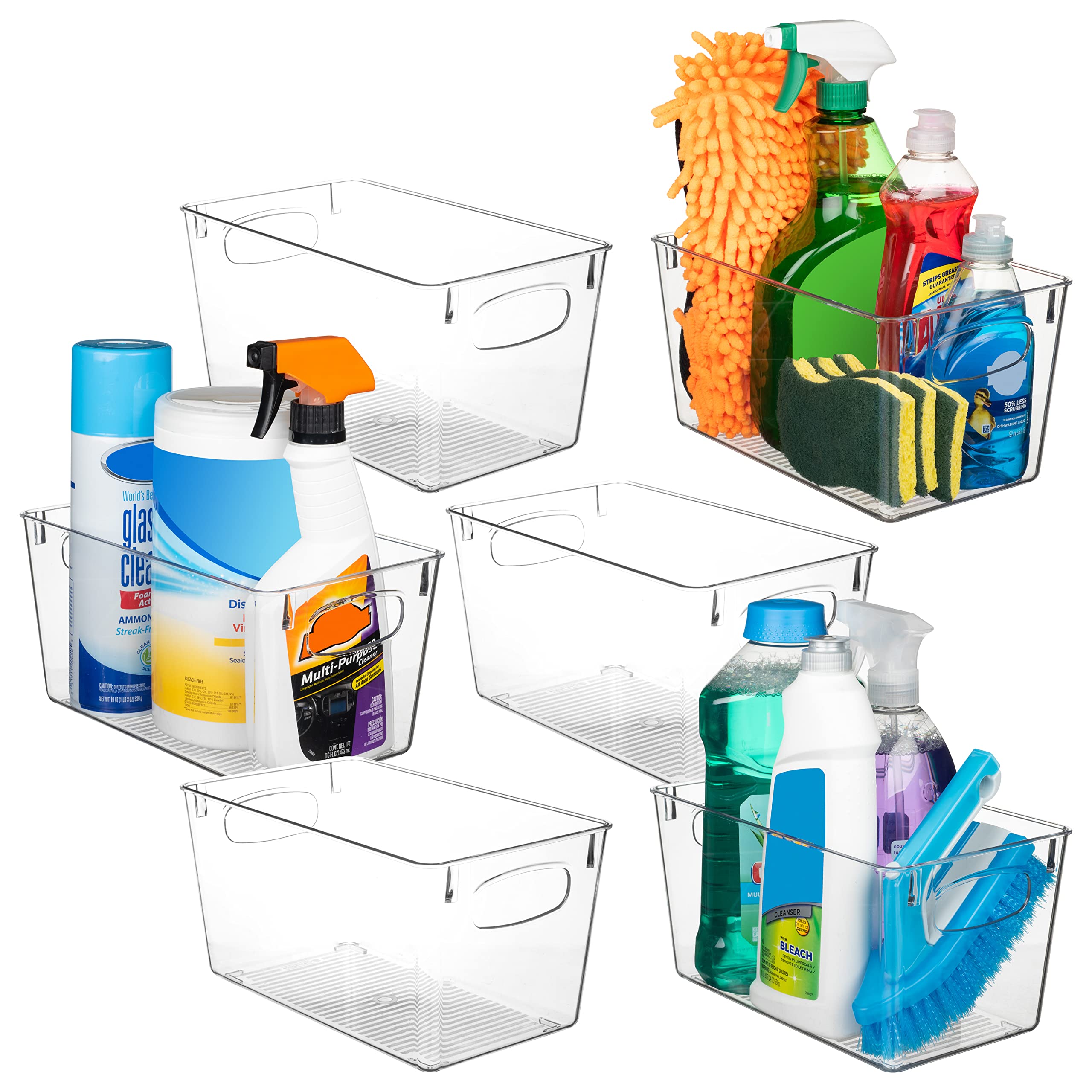 ClearSpace cubos claros para almacenamiento en cocina, fácil organización de la despensa.