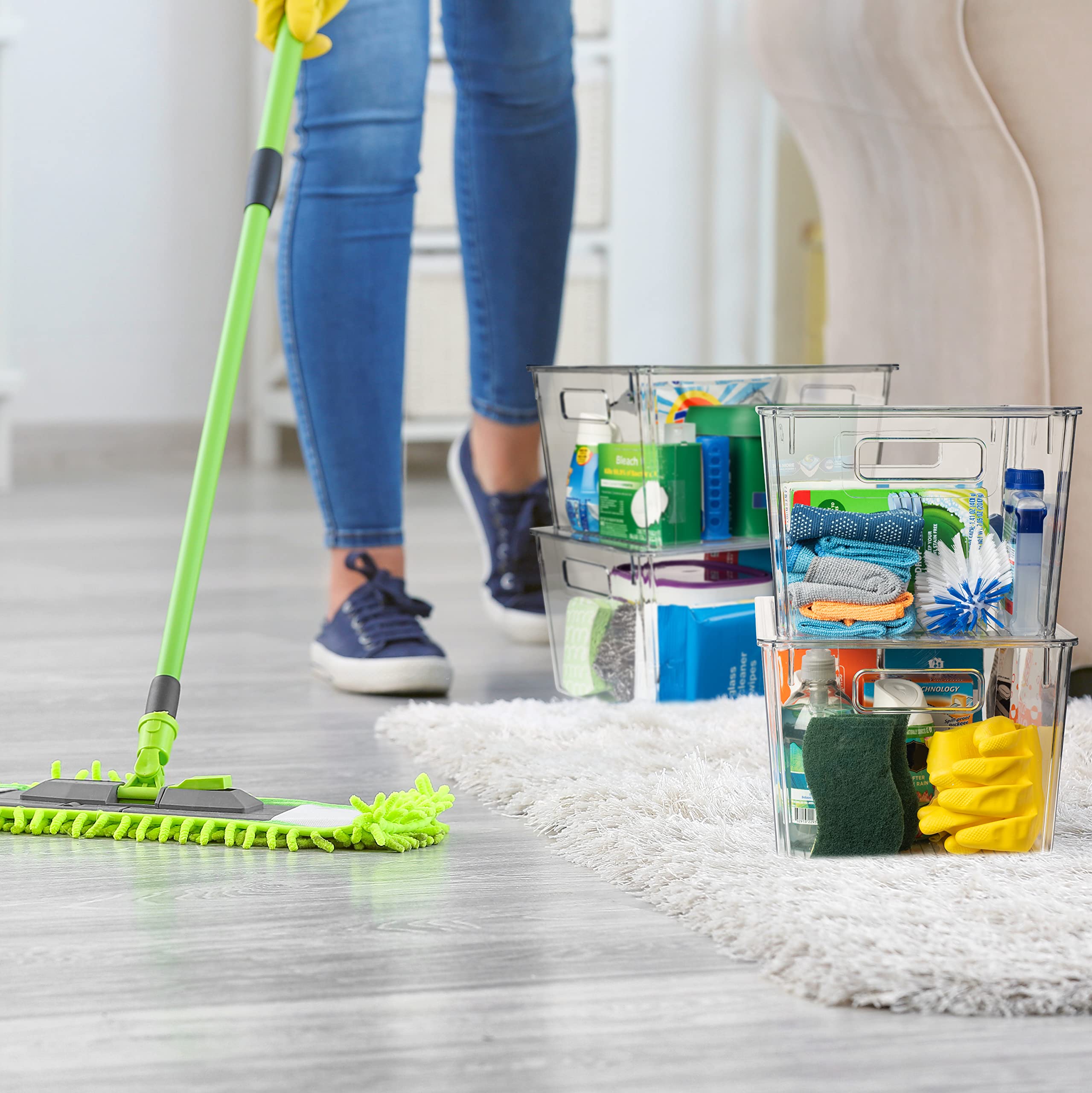ClearSpace organizador escritorio con tapa para papeles y suministros